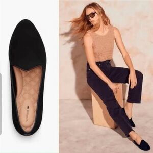 Birdies Heron Black Suede Slipper women’s 9.5